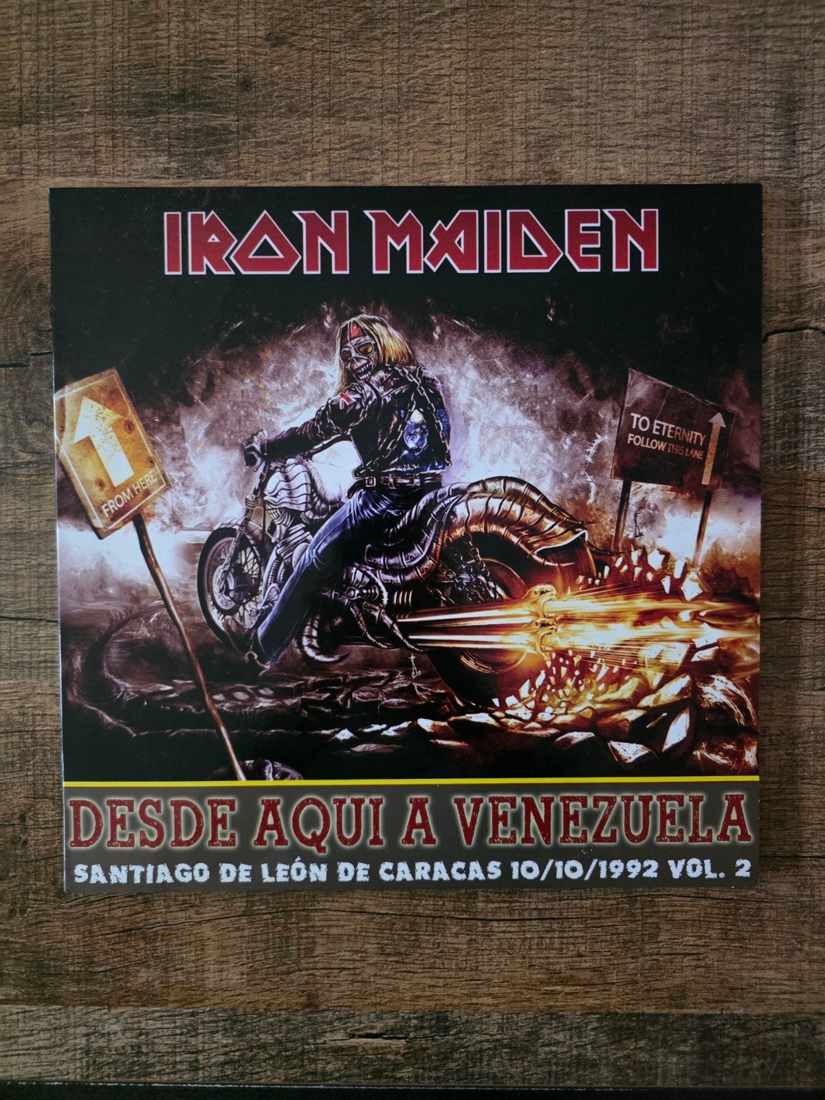 Iron Maiden - Desde Aqui A Venezuela LP (Limited Edition), Cd's en Dvd's, Vinyl | Hardrock en Metal, Zo goed als nieuw, Limited edition