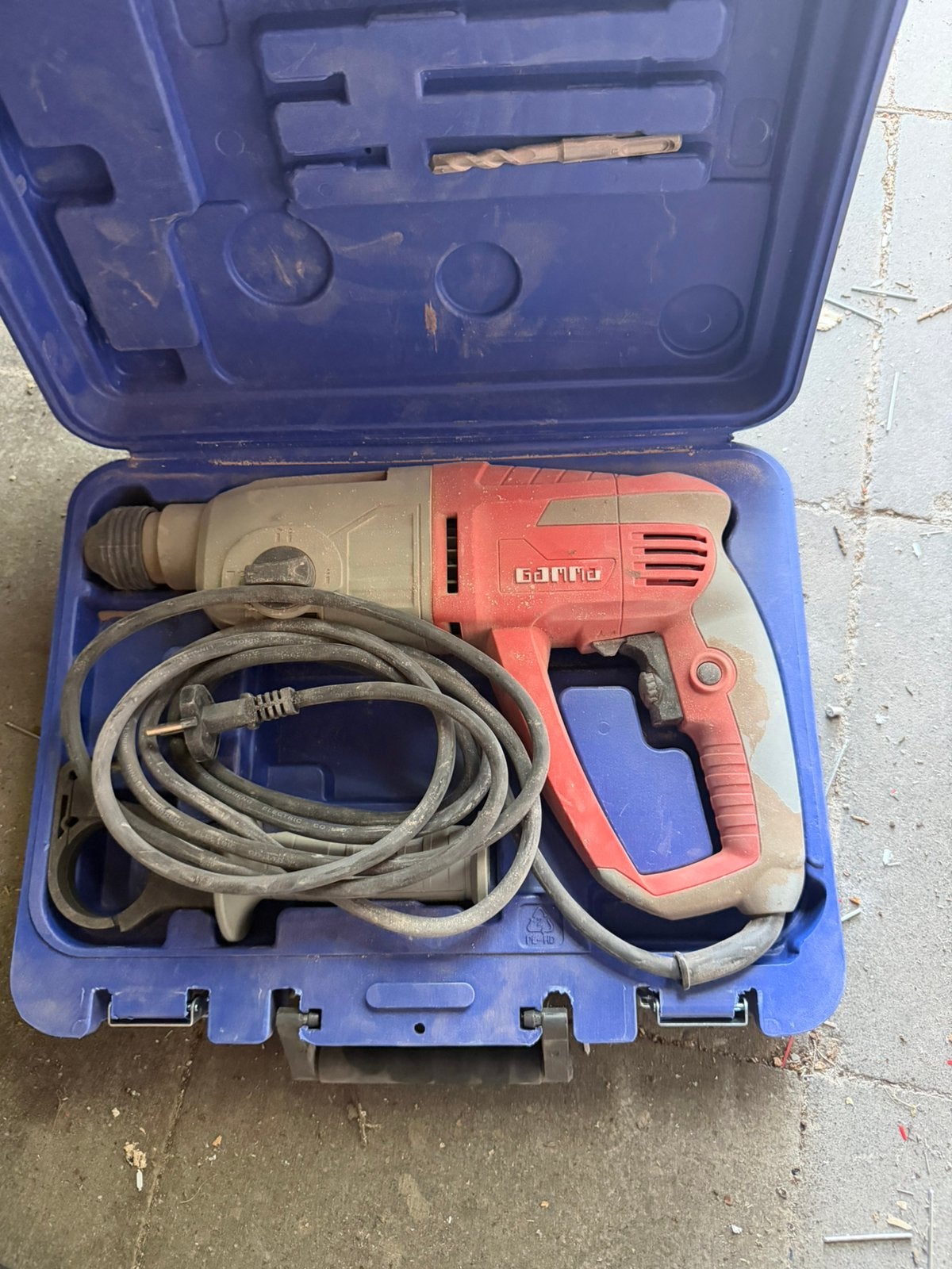 Gamma boorhamer elektric, Doe-het-zelf en Verbouw, Gereedschap | Boormachines, Ophalen of Verzenden, Zo goed als nieuw, Boor- en/of Breekhamer