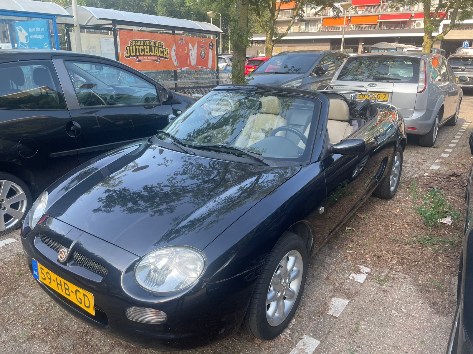 MG F 1.8i Cabriolet incl. Hardtop - NL auto incl. NAP, Auto's, MG, 13 km/l, 40 €/maand, Beige, 4 cilinders
