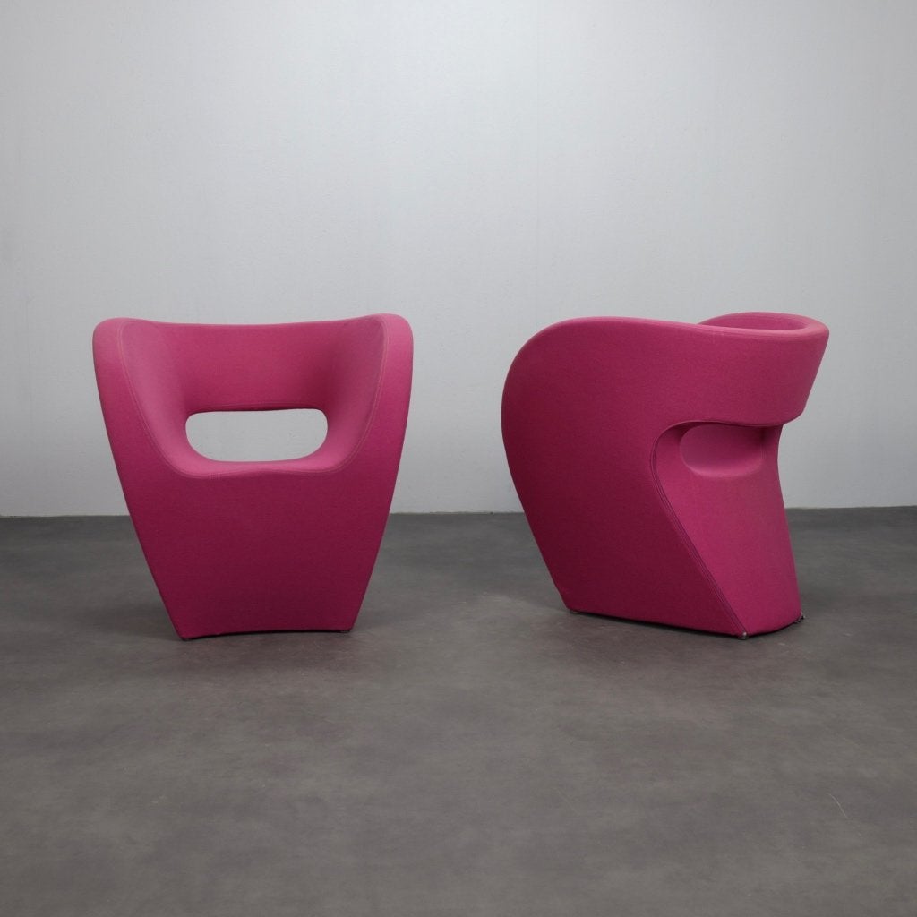 Moroso Victoria & Albert Fauteuils  Ron Arad Set van 2, Ophalen, Design, 75 tot 100 cm, Zo goed als nieuw