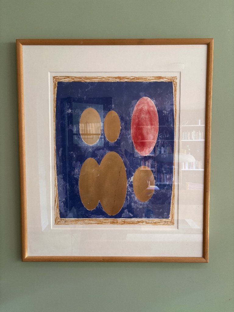 Jelis van Dolderen – gesigneerde mixed media 82x70cm, Antiek en Kunst, Kunst | Litho's en Zeefdrukken, Gelimiteerde oplage, Overige techniek