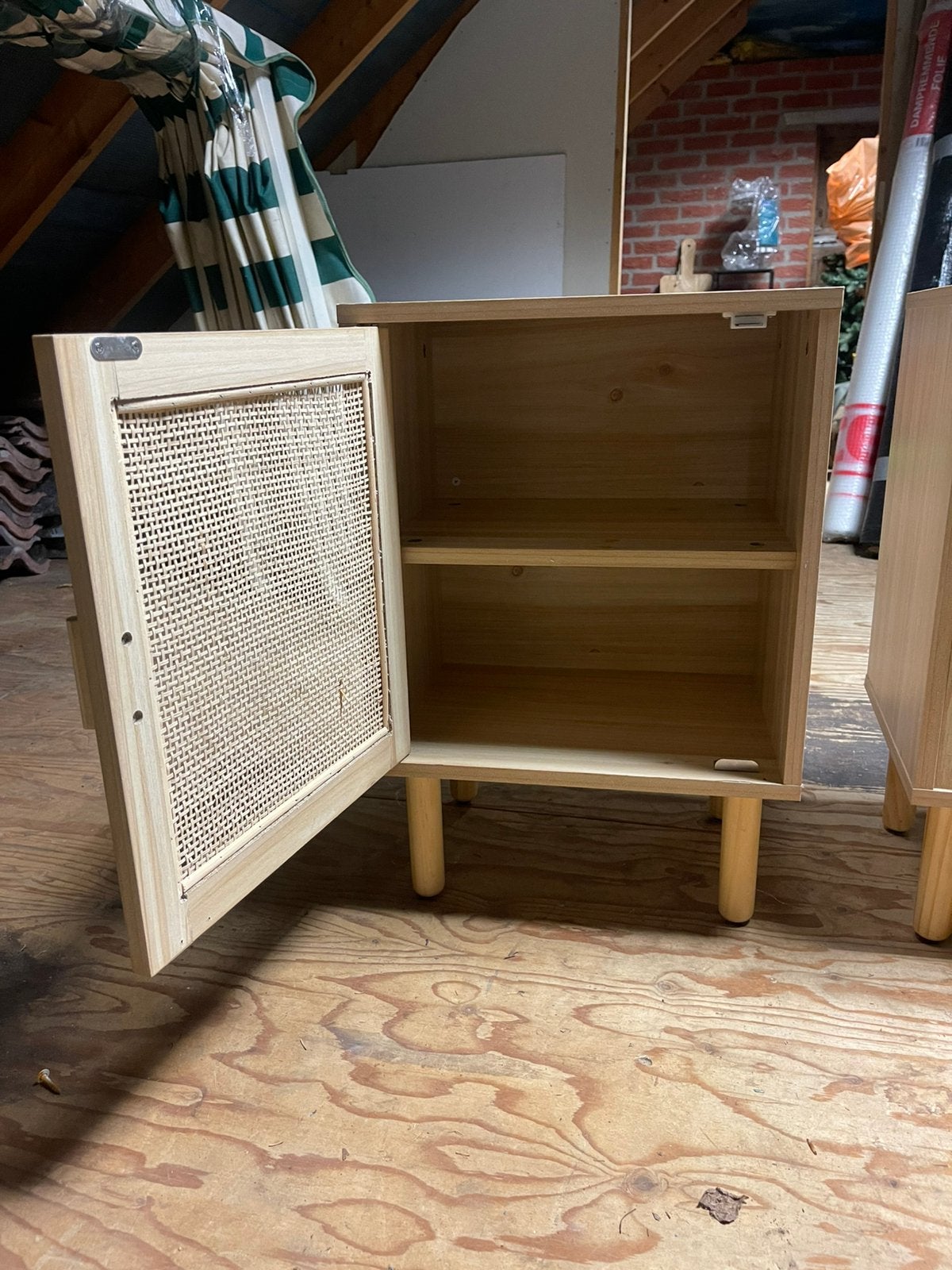 Rotan nachtkastjes 2 stuks helemaal NIEUW en ongebruikt, Ophalen, Minder dan 45 cm, Nieuw, Minder dan 55 cm