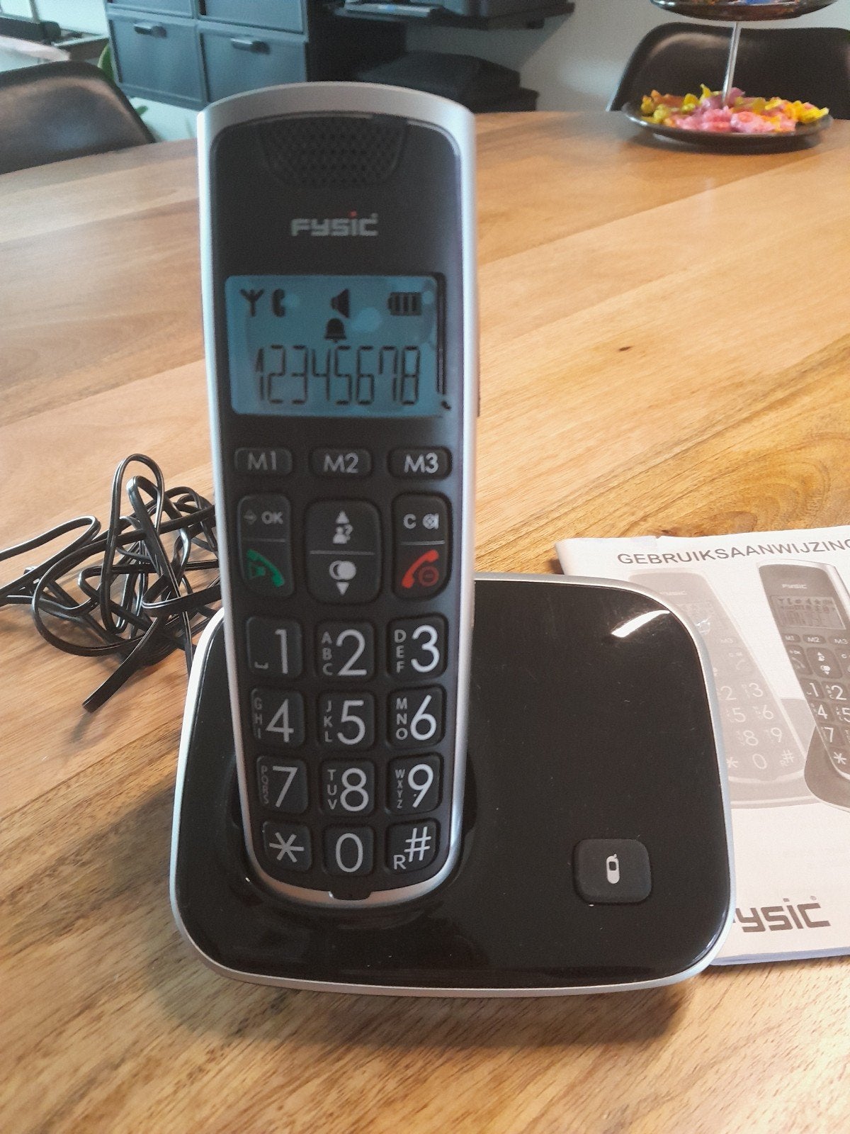 Fysic seniorentelefoon, Ophalen, 1 handset