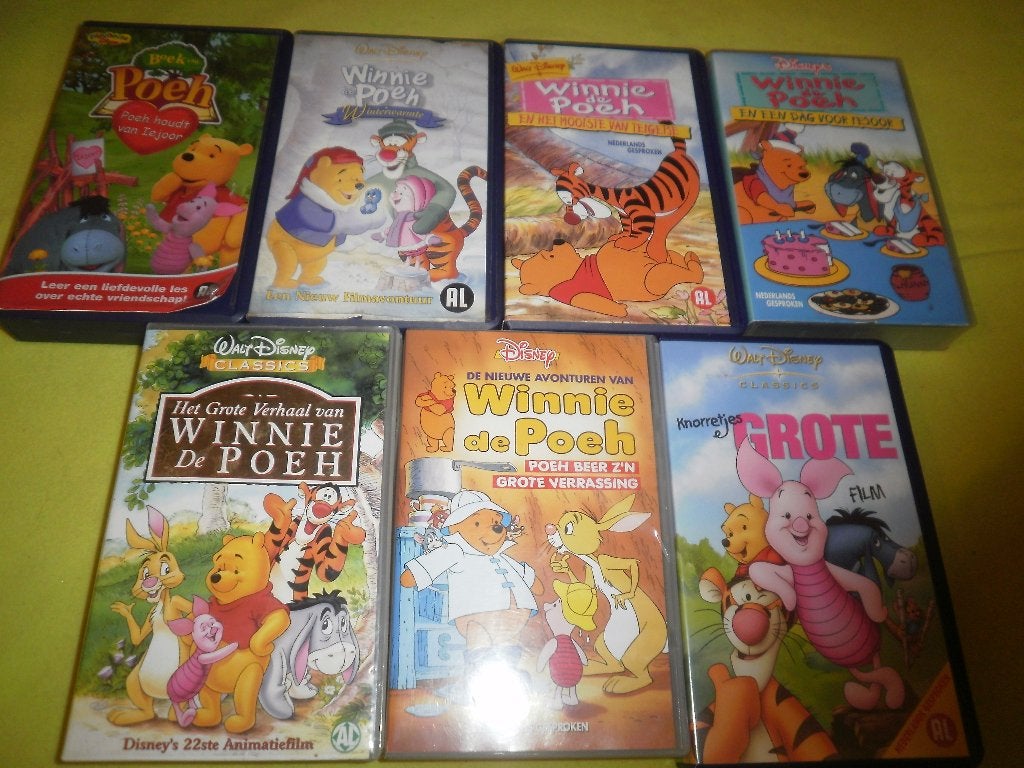 WINNIE DE POEH "De Honingrovers" Disney Tekenfilm Op VIDEO!, Cd's en Dvd's, VHS | Kinderen en Jeugd, Tekenfilm, Verzenden, Alle leeftijden
