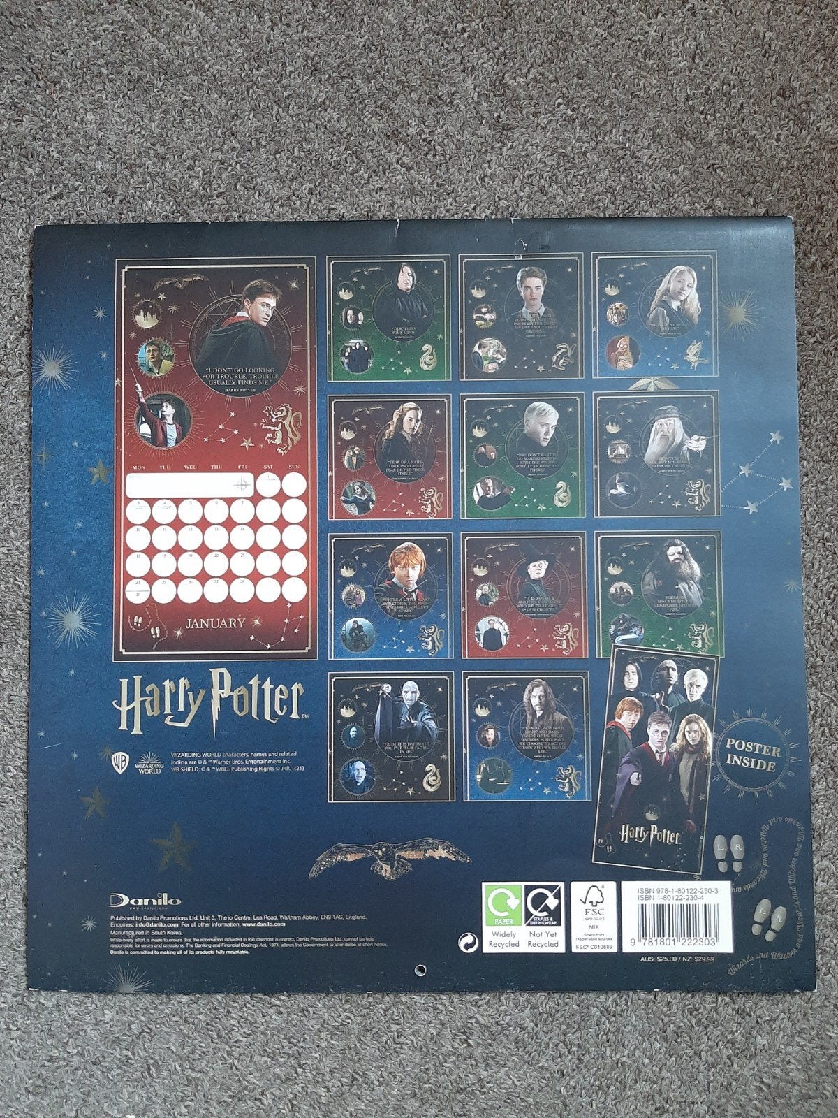 harry potter kalender, Ophalen, Zo goed als nieuw, Gebruiksvoorwerp