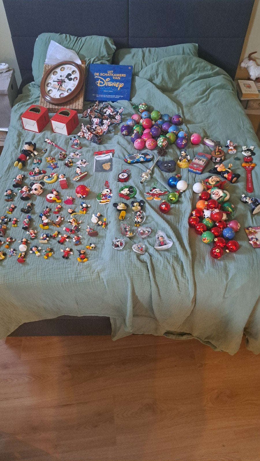 Verzameling vintage mickey mouse spullen, Ophalen of Verzenden, Mickey Mouse, Beeldje of Figuurtje