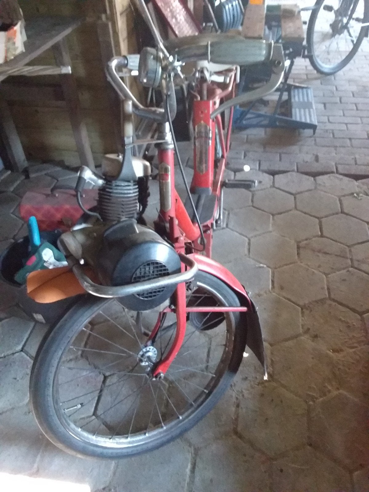 Vintage Solex Oto Bromfiets - Klassieke Rode Brommer, Ophalen of Verzenden, Gebruikt, Maximaal 25 km/u, Oto