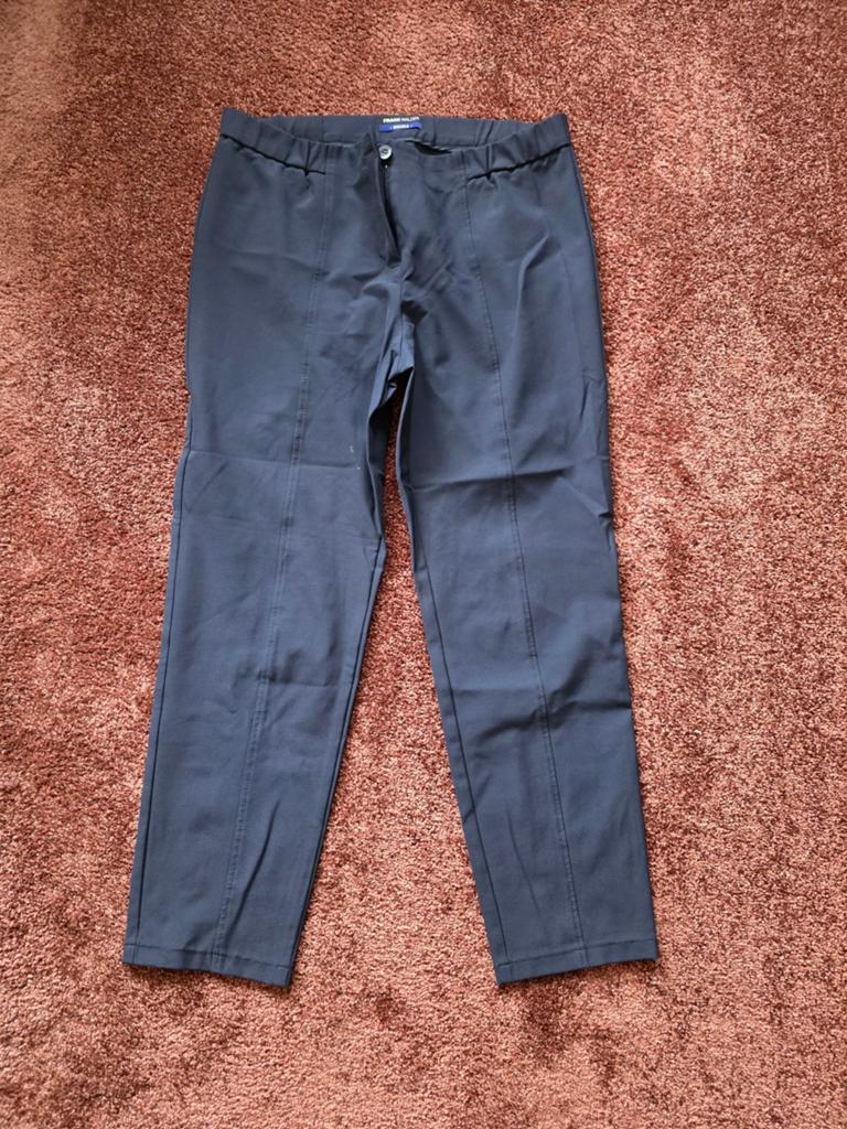 Frank Walder Brenda broek mt 42 donkerblauw, Kleding | Dames, Blauw, Maat 42/44 (L), Ophalen of Verzenden, Zo goed als nieuw