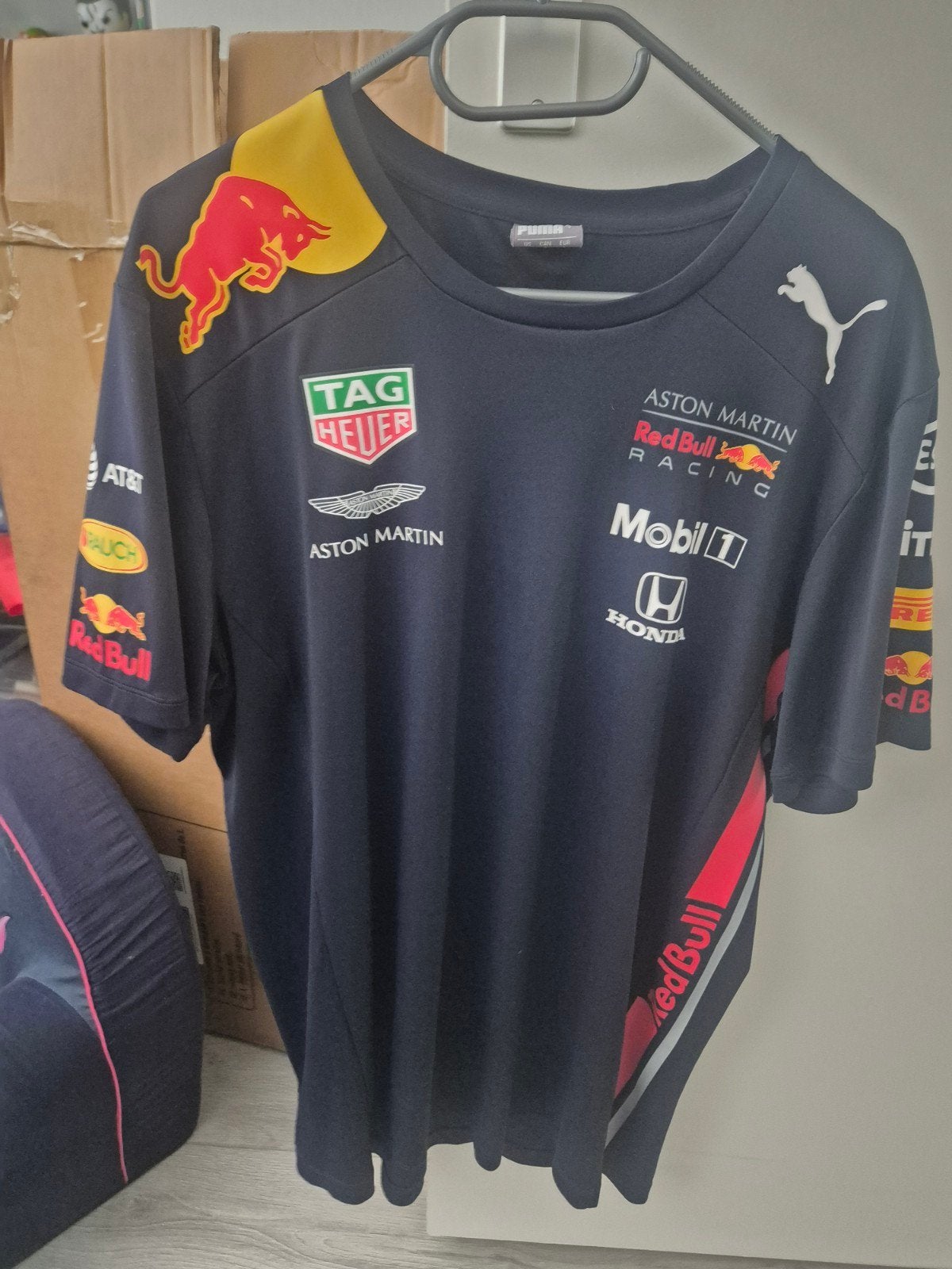 Red Bull Racing F1 T-shirt Maat L, Maat 52/54 (L), Blauw, Ophalen of Verzenden, Zo goed als nieuw