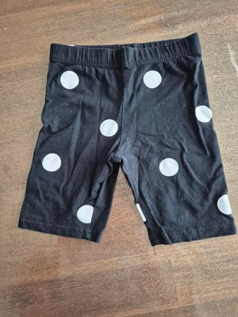 Zeeman korte legging zwart met witte stippen maat 92, Ophalen of Verzenden, Zo goed als nieuw, Meisje, Broek