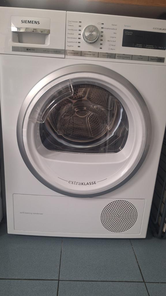 Siemens iQ700 extraKlasse zelfreinigende condensdroger 9kg, Gebruikt, Anti-kreukfase, 8 tot 10 kg, Ophalen of Verzenden