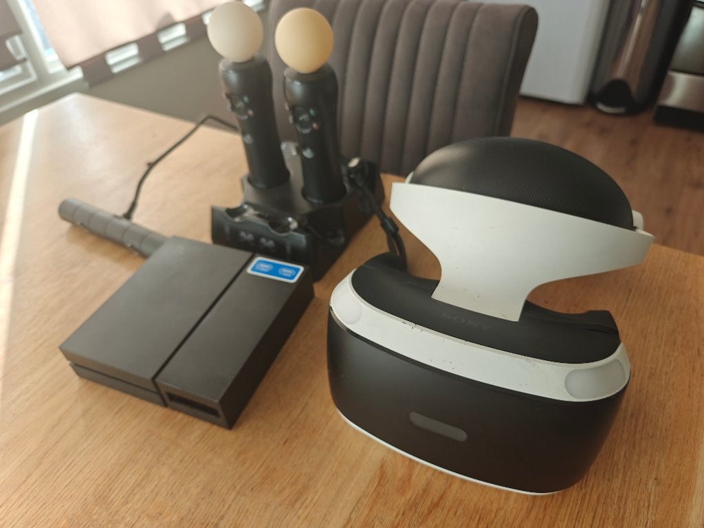 PSVR set voor de PS4, Ophalen of Verzenden, Zo goed als nieuw, Controller, PlayStation 4