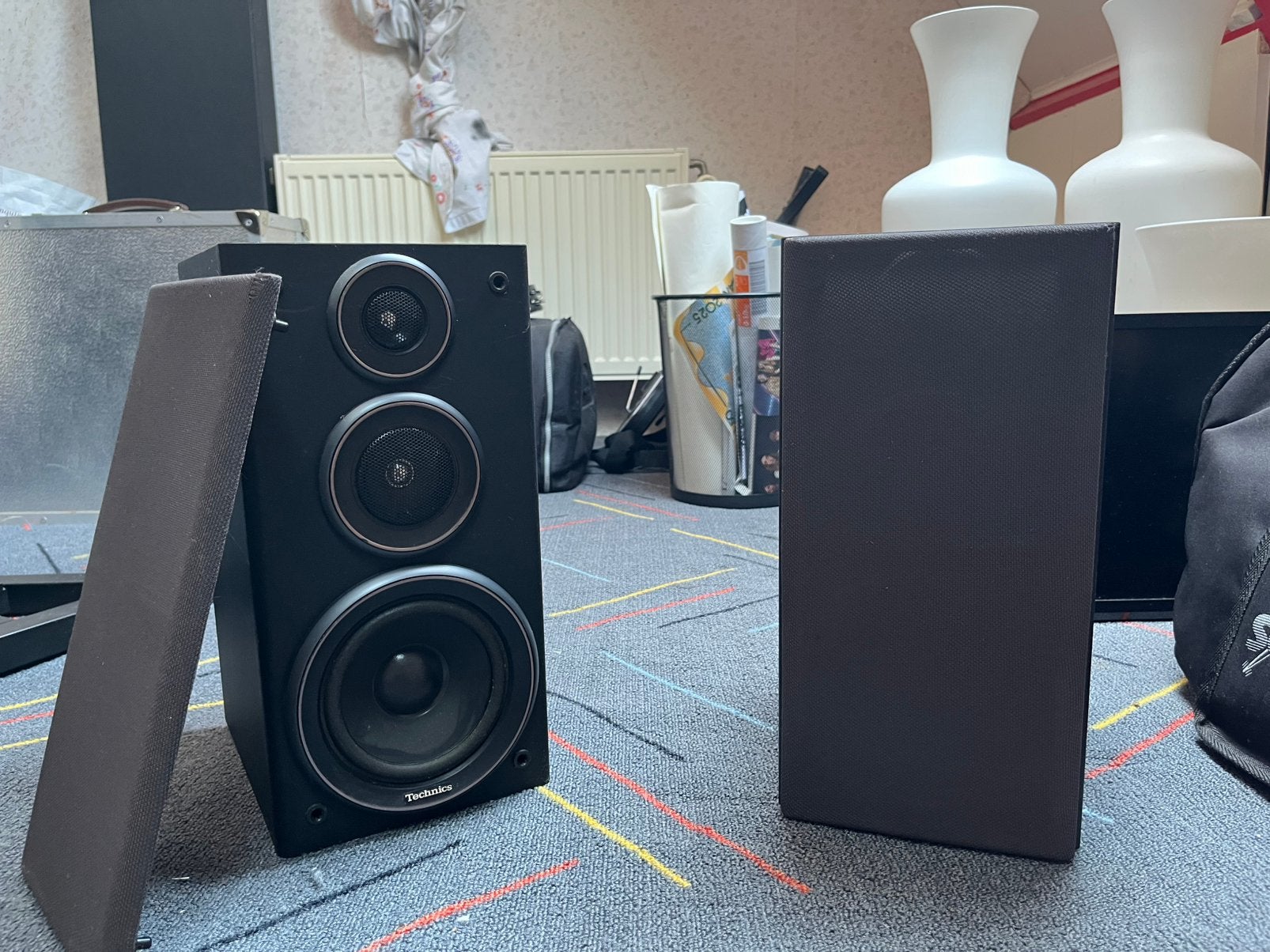 Technics SB-CH9 3-way speaker set, Audio, Tv en Foto, Luidsprekers, Zo goed als nieuw, 120 watt of meer, Front, Rear of Stereo speakers