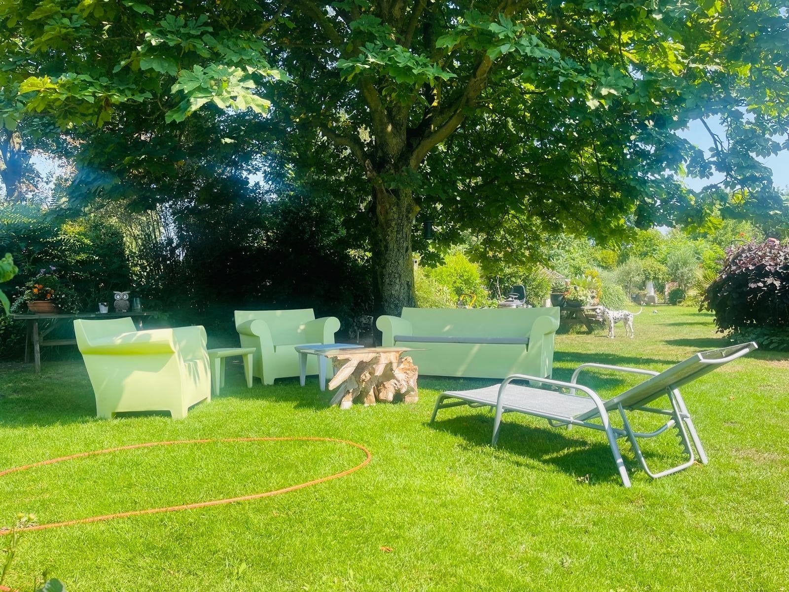 Kartell Bubble Club Loungeset -, 2 Stoelen, Tafeltje, Ophalen, 4 zitplaatsen, Kunststof, Gebruikt