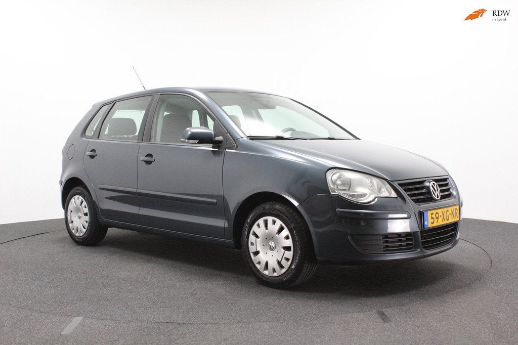 Volkswagen Polo 1.4-16V Optive | Airco | 5-deurs | Elektrisc, Voorwielaandrijving, Gebruikt, 4 cilinders, Blauw