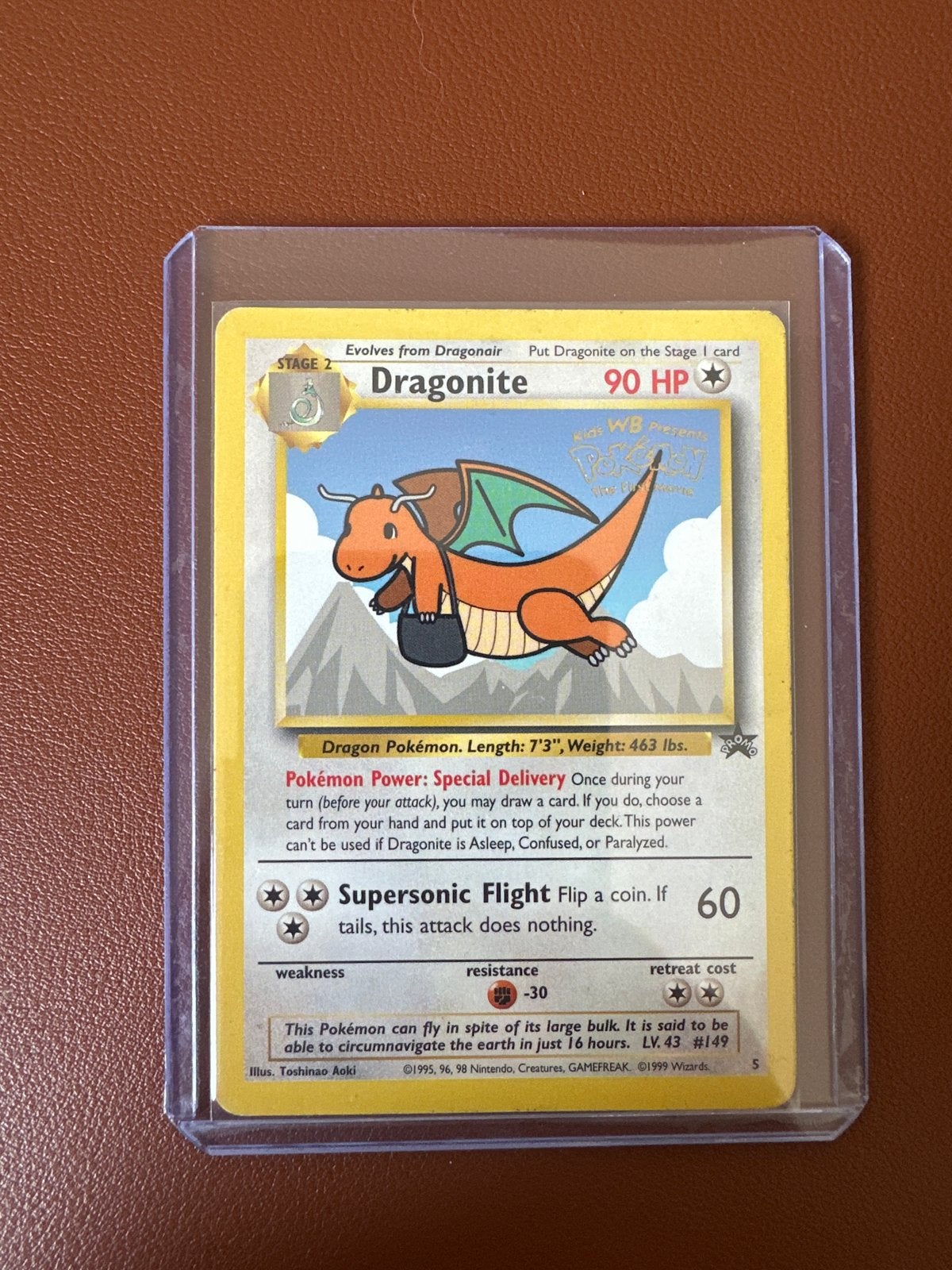 Dragonite #149 Promo Pokémon Kaart, Hobby en Vrije tijd, Verzamelkaartspellen | Pokémon, Ophalen, Zo goed als nieuw, Losse kaart