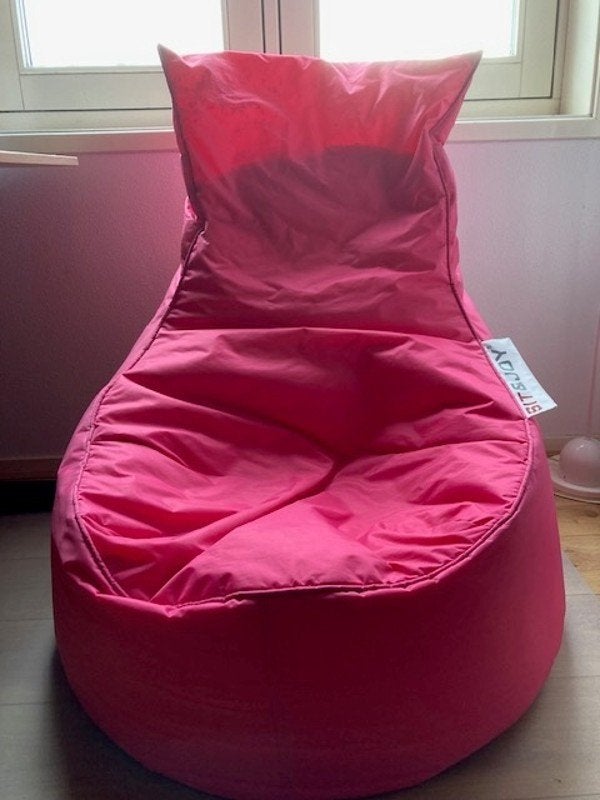 Zitzak Sit & Joy, Ophalen, Zo goed als nieuw, Roze, Zitzakstoel