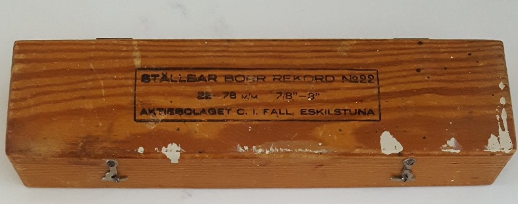 Houten kistje met verstelbare houtboor (985), Ophalen of Verzenden