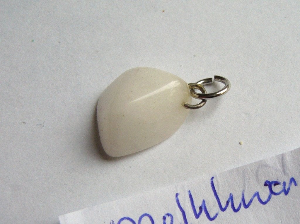 sneeuwkwarts melkkwarts hanger witte sneeuw kwarts hangertje, Sieraden, Tassen en Uiterlijk, Gebruikt, Wit, Ophalen of Verzenden