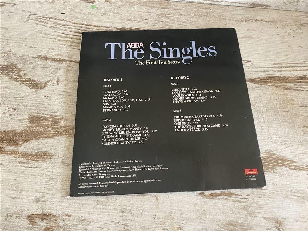 Abba - Abba the singles the first ten years dubbel vinyl [14, Verzenden, Zo goed als nieuw, 12 inch