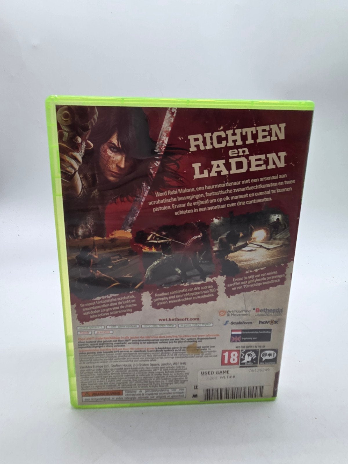 WET Xbox 360 - Actievolle Shooter Game, 1000 Rockville Pike, Rockville, MD 20852, USA, Gebruikt, Vanaf 18 jaar, Shooter