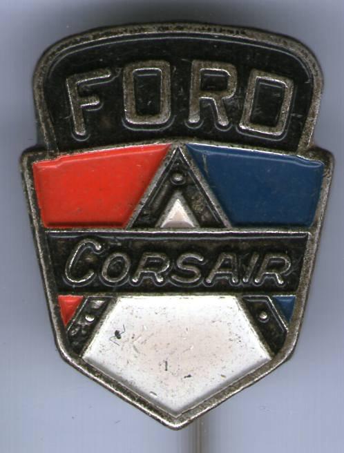 FORD Corsair zilverkleurig auto speldje ( B_072 ), Verzenden, Zo goed als nieuw, Transport, Speldje of Pin