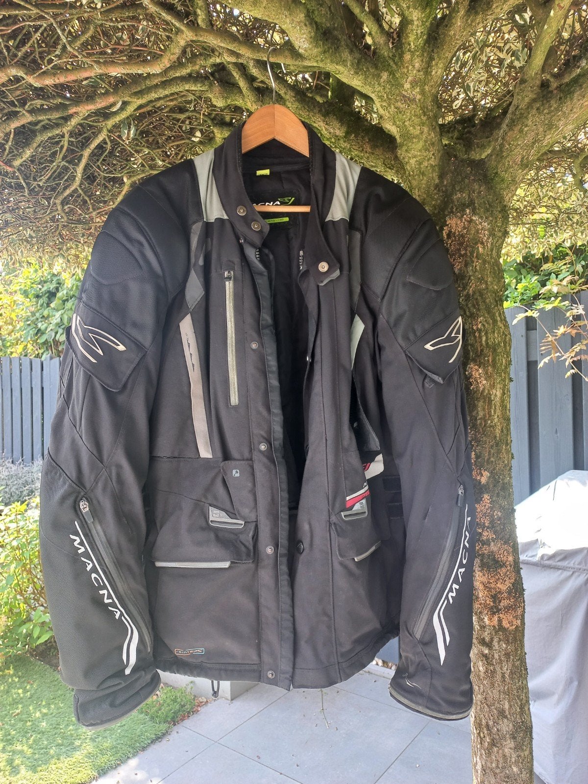Macna textiel motorjas 2XL, Motoren, Ophalen of Verzenden, Tweedehands, Jas | textiel