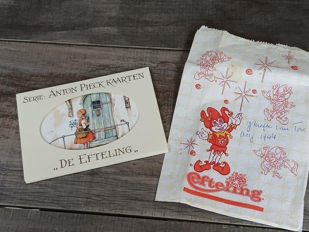 Vintage Mapje met Efteling Kaarten., Verzamelen, Efteling, Ophalen of Verzenden, Nieuw, Overige typen
