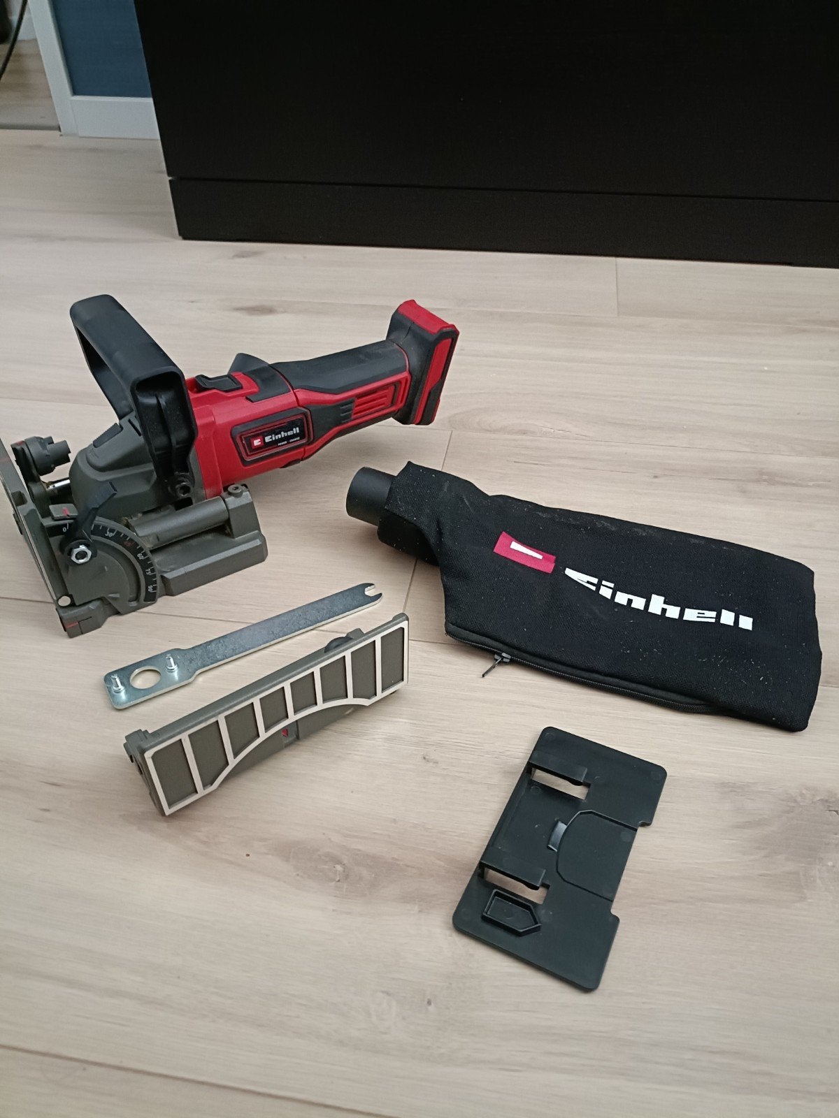 Einhell accu lamellenfrees, Ophalen