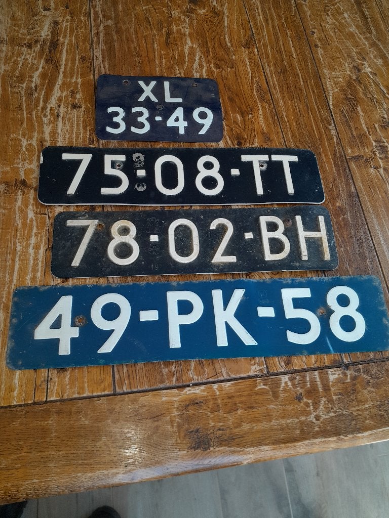 Oude kentekenplaten jaren 60., Ophalen of Verzenden