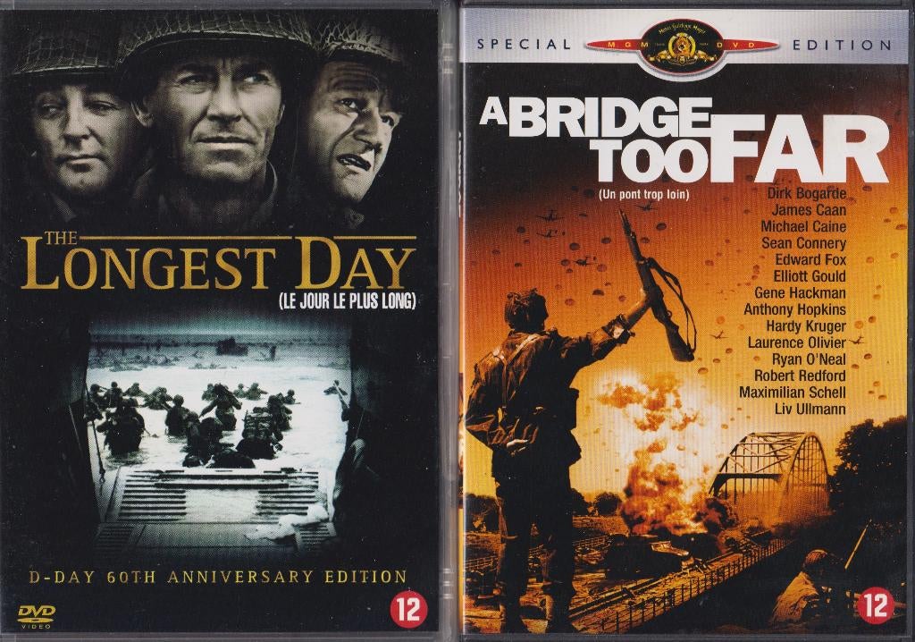 The Longest Day + A Bridge Too Far (2x 2DVD), Alle leeftijden, Verzenden, Zo goed als nieuw