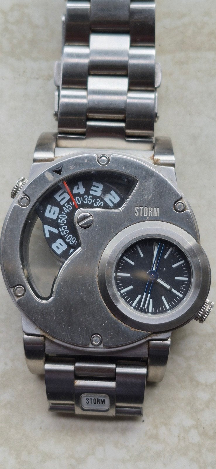 Storm Satellite Special Edition Horloge - Dual Time, Ophalen of Verzenden, Staal, Overige merken