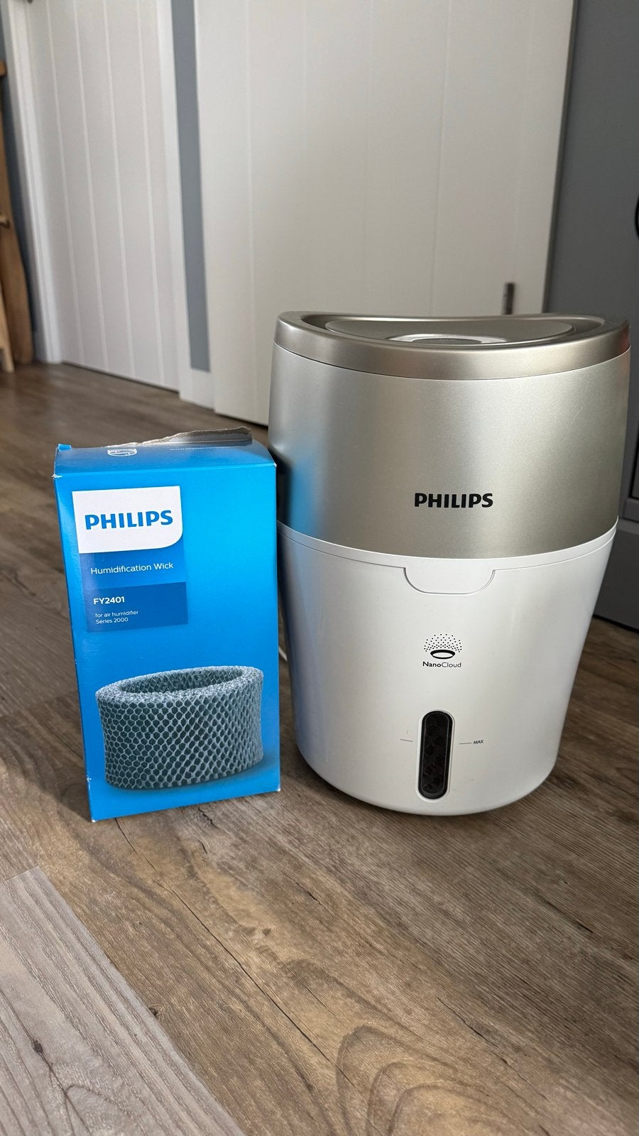 Philips NanoCloud Luchtbevochtiger met nieuw filter, Witgoed en Apparatuur, Luchtbehandelingsapparatuur, Zo goed als nieuw, Luchtbevochtiger