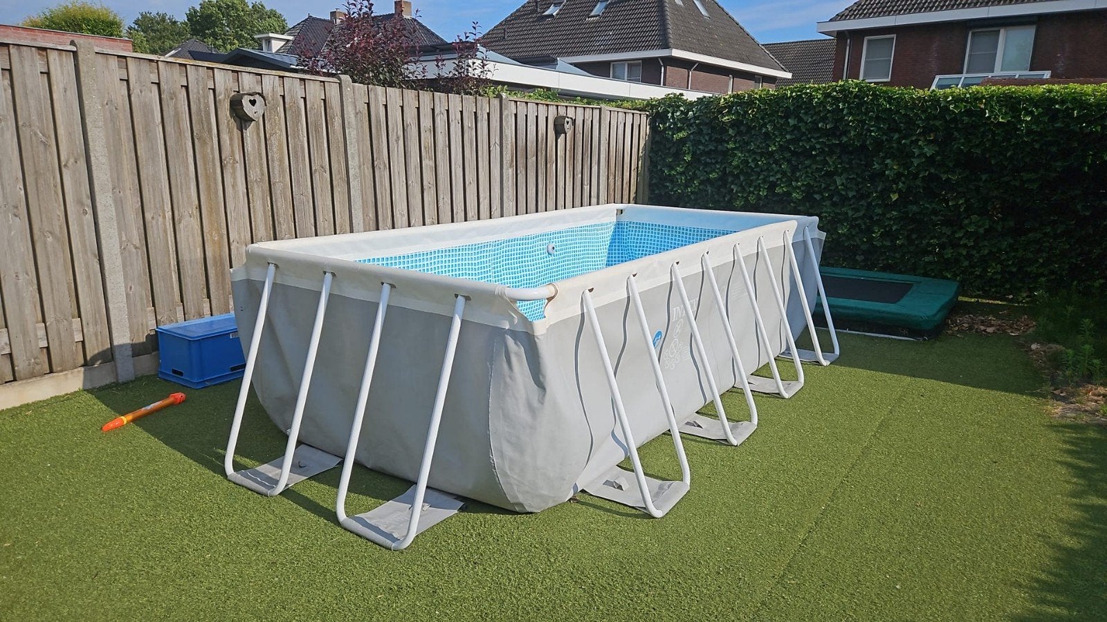 Intex zwembad met zandpomp, zoutwatersysteem en accessoires, Tuin en Terras, Zwembaden, Ophalen, Opzetzwembad, Rechthoekig, Minder dan 80 cm