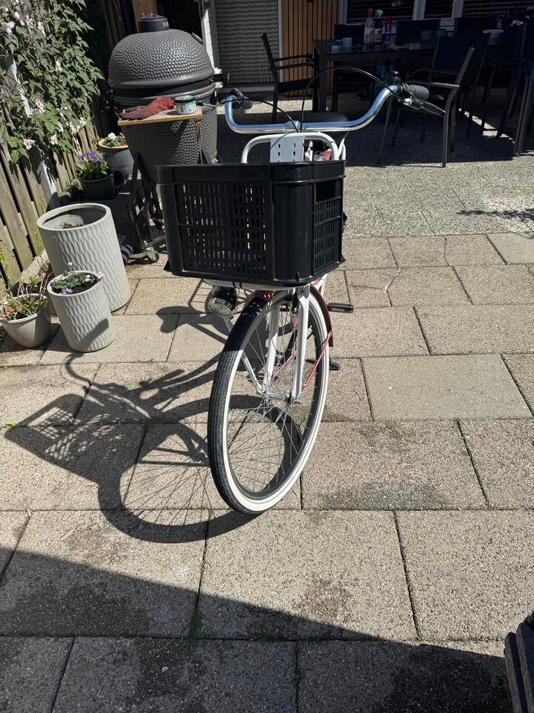 28” Witte Altek Dames fiets, Fietsen en Brommers, Fietsen | Dames | Omafietsen, Ophalen, Zo goed als nieuw, Versnellingen