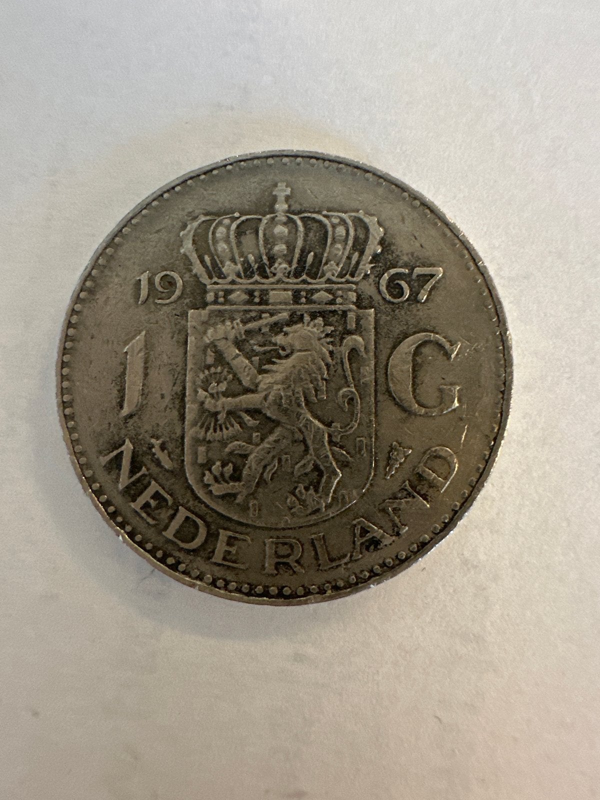 Zilveren gulden 1967 Koningin Juliana, 1 gulden, Koningin Juliana, Zilver, Ophalen of Verzenden