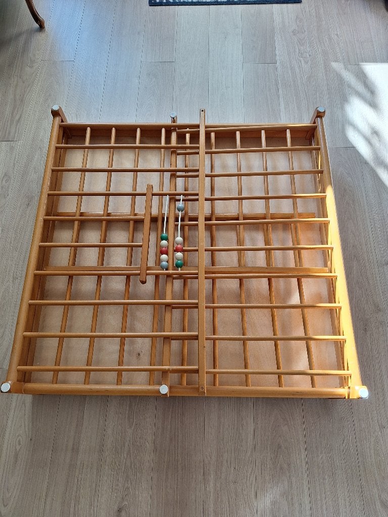 retro houten box, Ophalen, Gebruikt, Vierkant