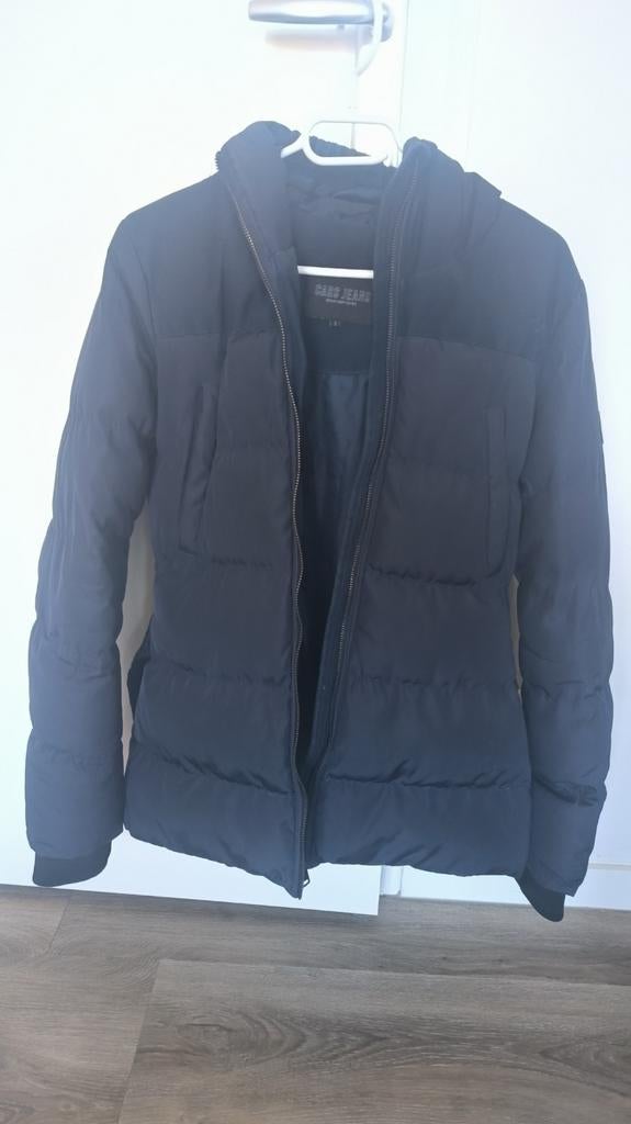 2  jackets CarsJeans blue and Black leather jacket, Ophalen, Zwart, Zo goed als nieuw, Maat 36 (S)