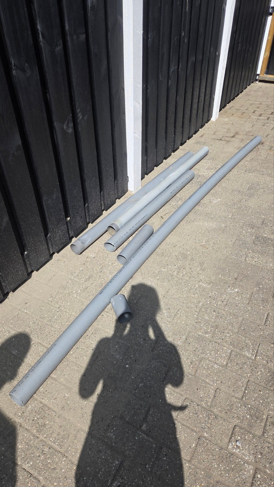 Stukjes regenpijp / PVC buizen, Doe-het-zelf en Verbouw, Buizen en Afvoer, Ophalen, Afvoer, Gebruikt, Pvc