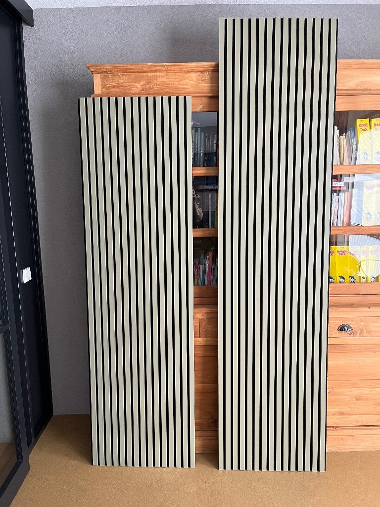 Woodupp Akupanel moskleur - 240x60cm en 204x60cm, Ophalen, Zo goed als nieuw, Hout, 20 tot 50 mm