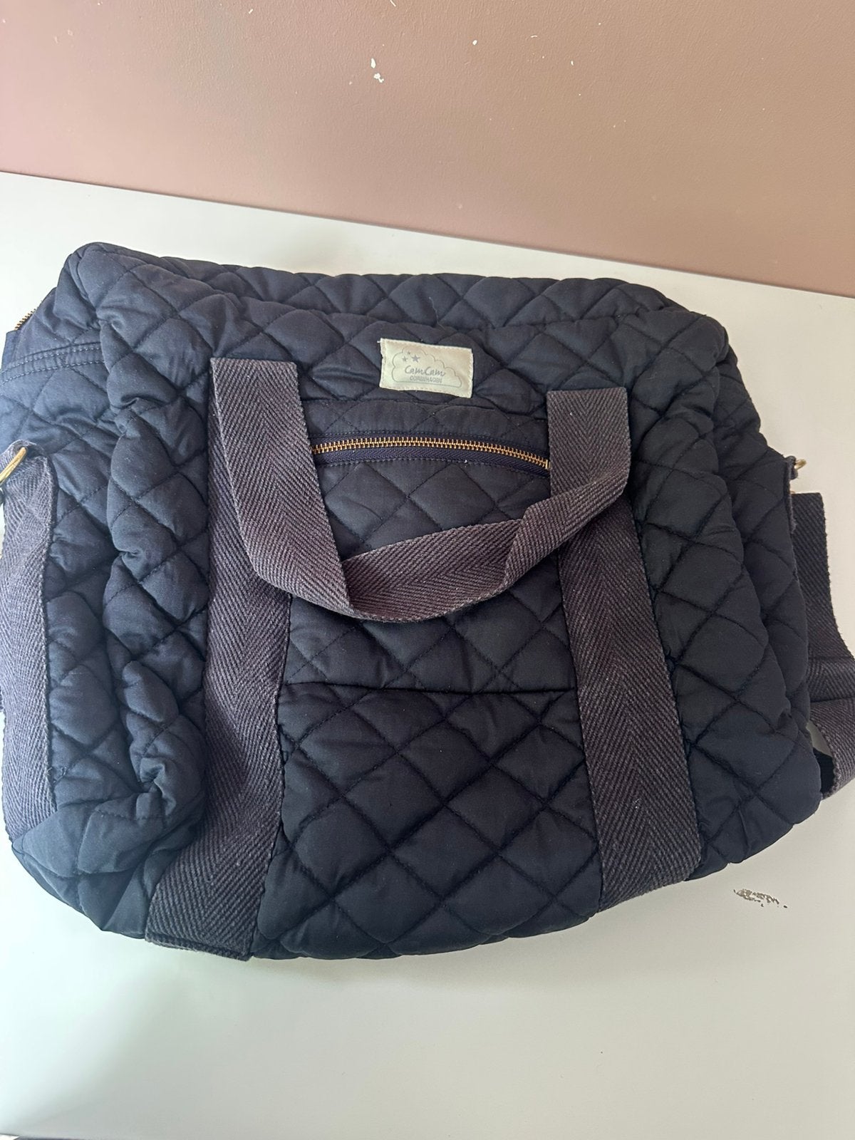 Cam Cam Copenhagen Luiertas Navy, Ophalen, Blauw, Schoudertas, Gebruikt