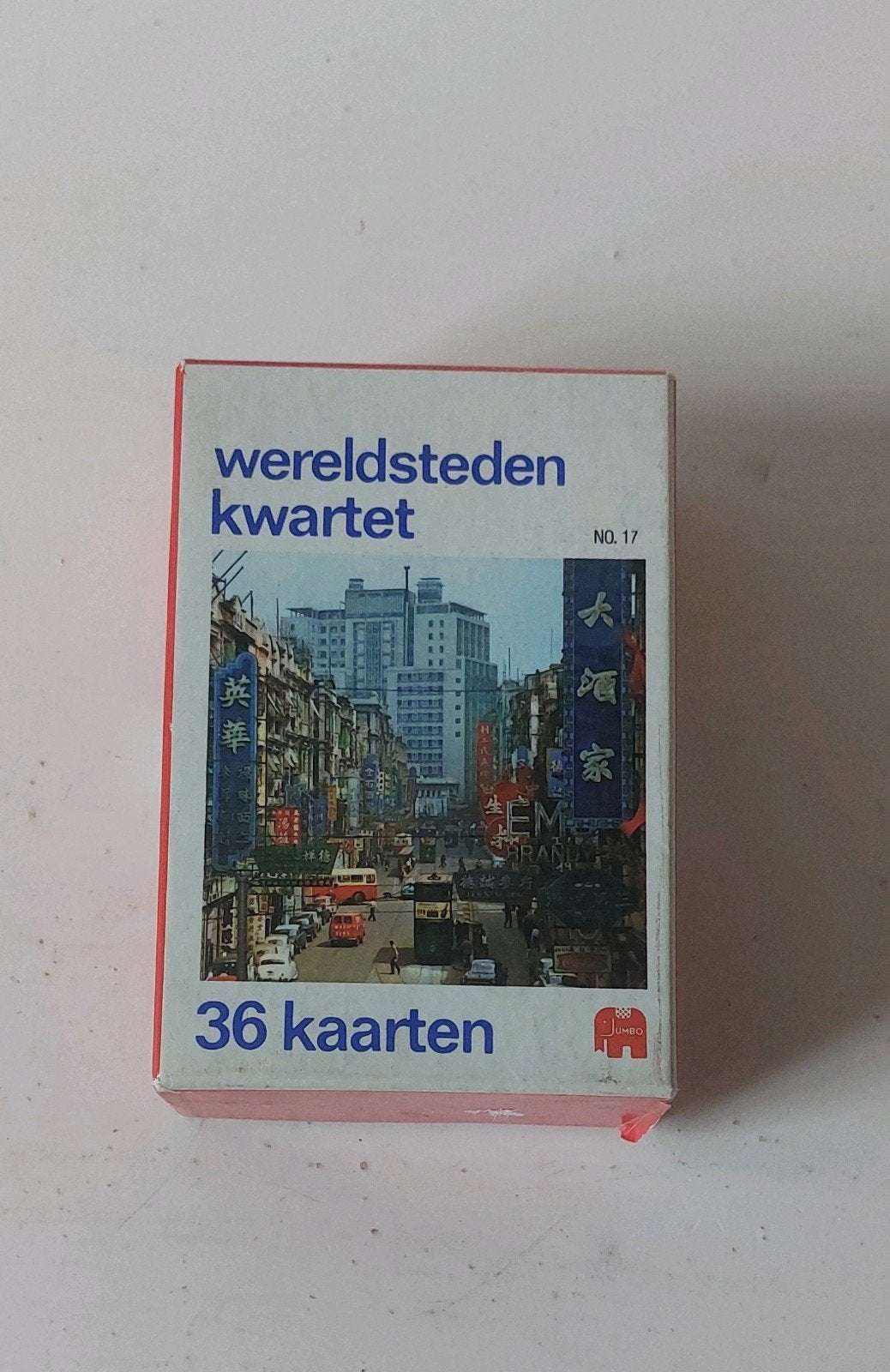 Vintage Wereldstedenkwartet Jumbo kwartetspel kwartetten, Ophalen of Verzenden, Gebruikt, Kwartet(ten)