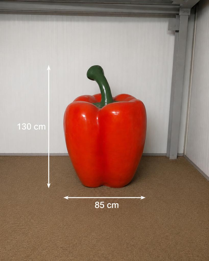 Grote oranje polyester paprika - decoratie glastuinbouw, Antiek en Kunst, Ophalen