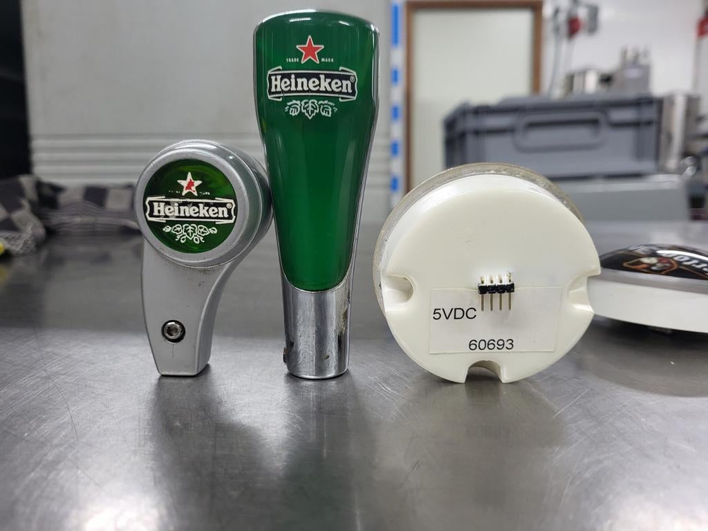Heineken taplens en taphendel - Set, Verzamelen, Biermerken, Ophalen of Verzenden, Gebruikt