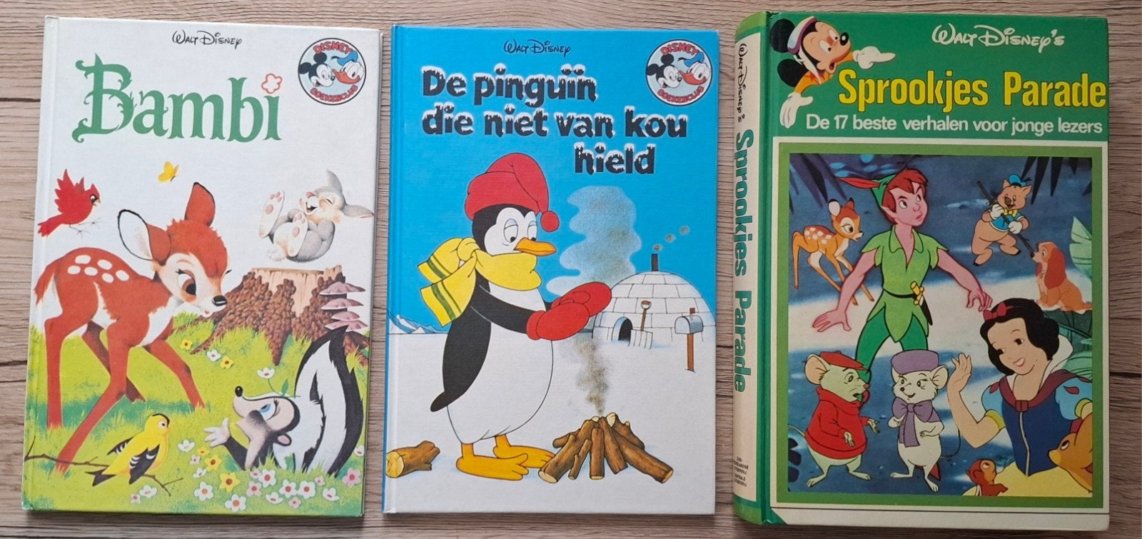 Disney Boeken: Bambi, De Pinguïn die...., Sprookjes Parade, Ophalen of Verzenden