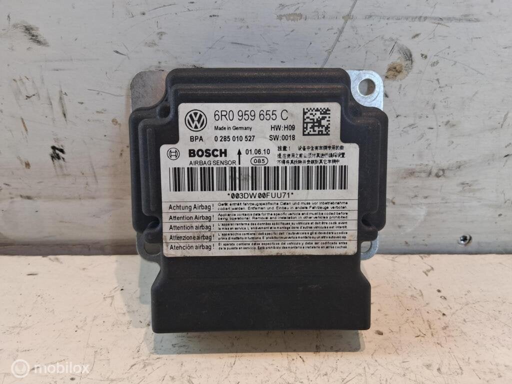 Airbag module Vw Polo 6R ('09-'14) 6R0959655C, Gebruikt, Volkswagen, Ophalen of Verzenden, Volkswagen