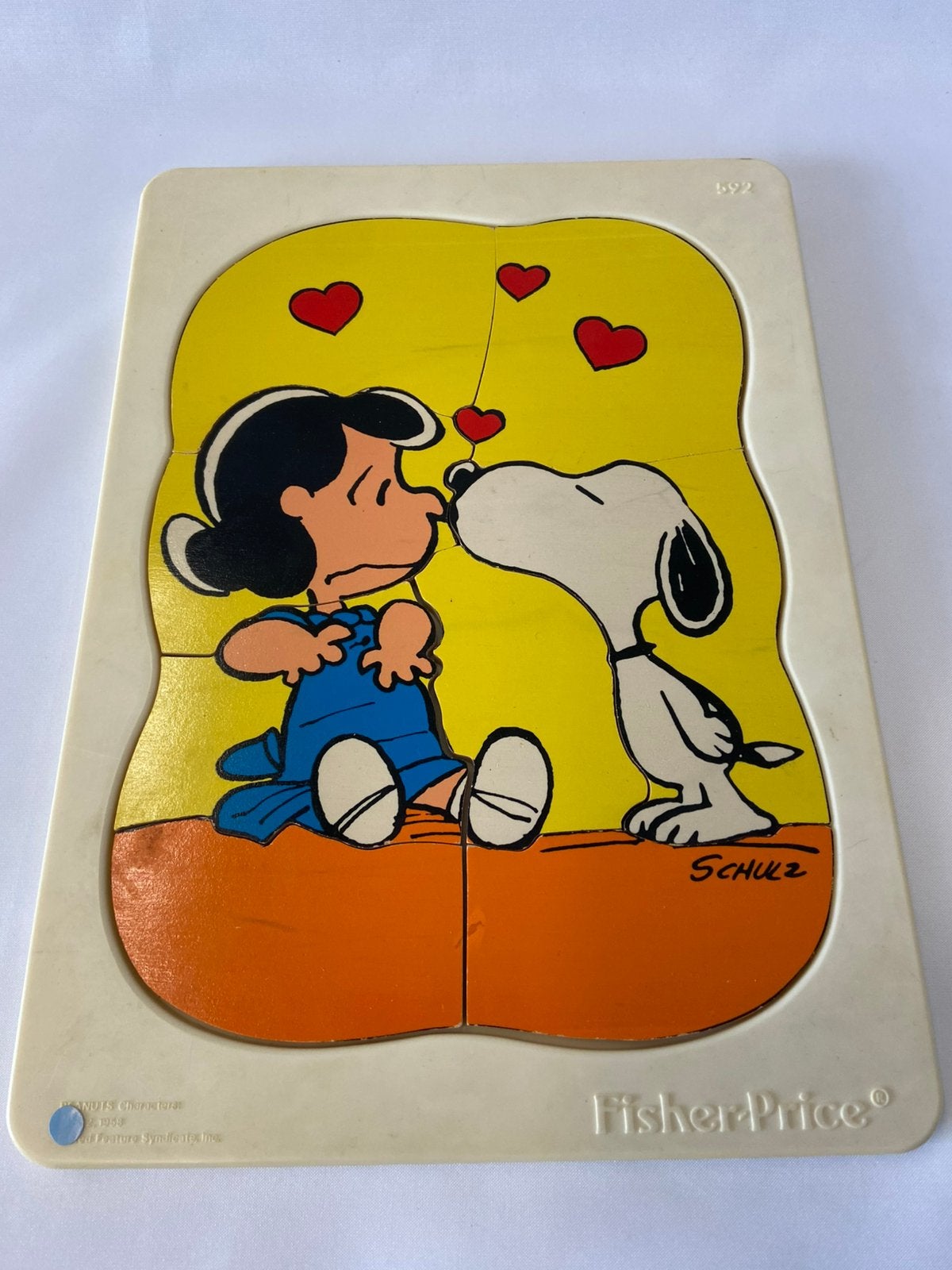 Fisher Price vintage puzzel nummer 952, Snoopy, Ophalen of Verzenden, Gebruikt, Speelset