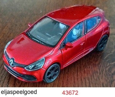 Modelauto schaal 1:32 Renault Clio RS  Rood metaal 43672, Ophalen of Verzenden, Nieuw, Auto, Overige merken