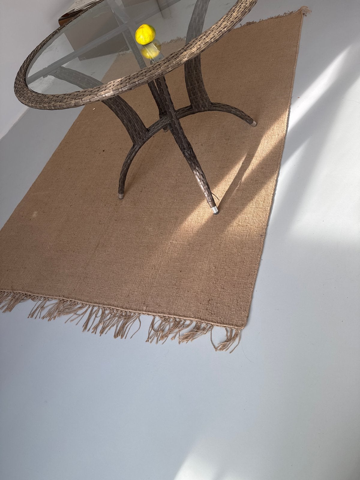 Juten vloerkleed, Gebruikt, Bruin, 150 tot 200 cm, 200 cm of meer