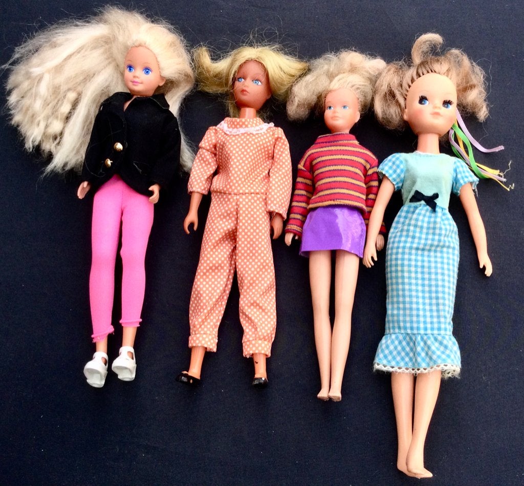 Vintage Mattel poppen uit 1987 - 4 stuks, Ophalen of Verzenden, Gebruikt, Pop